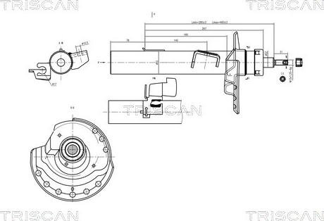 Triscan 8705 16104 - Amortizators ps1.lv