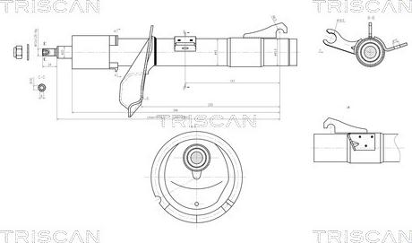 Triscan 8705 16101 - Amortizators ps1.lv