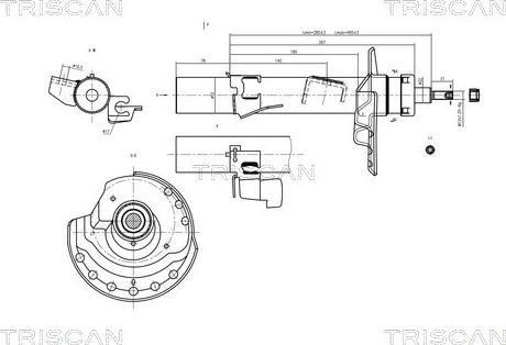 Triscan 8705 16103 - Amortizators ps1.lv