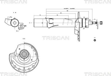 Triscan 8705 16107 - Amortizators ps1.lv