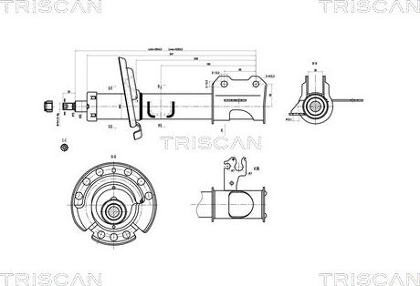 Triscan 8705 10103 - Amortizators ps1.lv