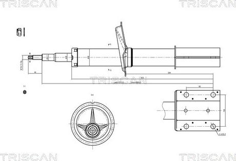 Triscan 8705 10102 - Amortizators ps1.lv