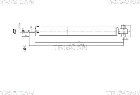 Triscan 8705 10201 - Amortizators ps1.lv