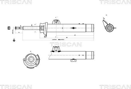 Triscan 8705 11102 - Amortizators ps1.lv