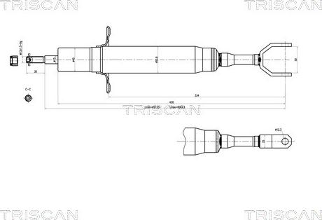 Triscan 8705 29108 - Amortizators ps1.lv