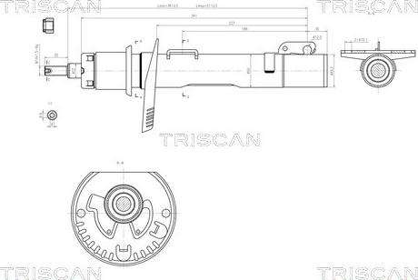 Triscan 8705 29102 - Amortizators ps1.lv