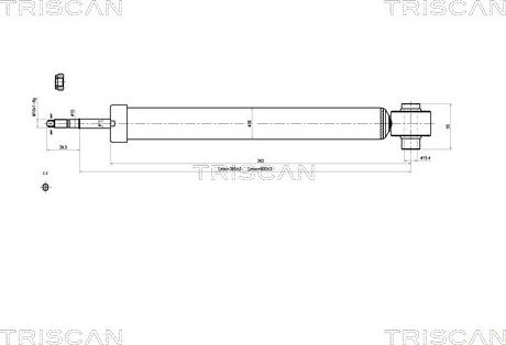 Triscan 8705 29205 - Amortizators ps1.lv