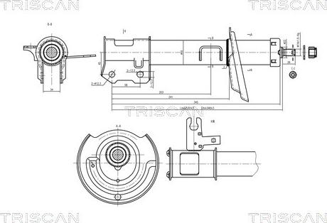 Triscan 8705 24104 - Amortizators ps1.lv