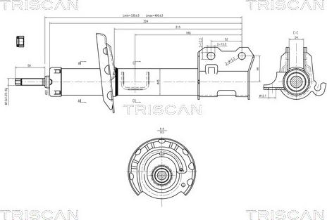 Triscan 8705 24106 - Amortizators ps1.lv