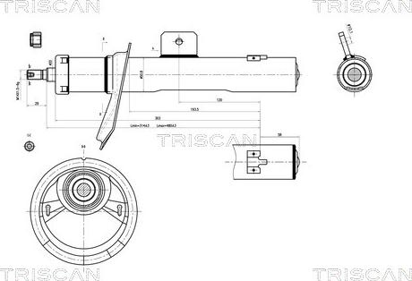 Triscan 8705 28101 - Amortizators ps1.lv