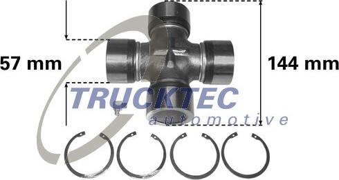 Trucktec Automotive 05.34.001 - Šarnīrs, Garenvārpsta ps1.lv