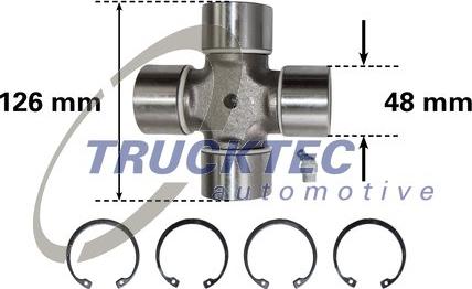 Trucktec Automotive 01.34.028 - Šarnīrs, Garenvārpsta ps1.lv