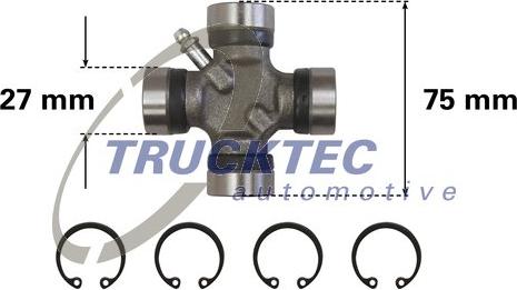 Trucktec Automotive 02.34.041 - Šarnīrs, Garenvārpsta ps1.lv