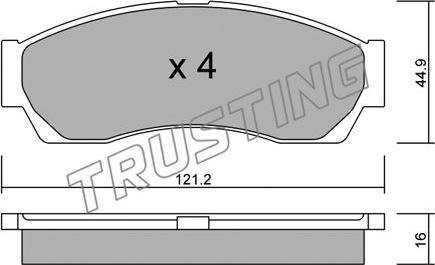 Trusting 913.0 - Piederumu komplekts, Bremžu loki ps1.lv