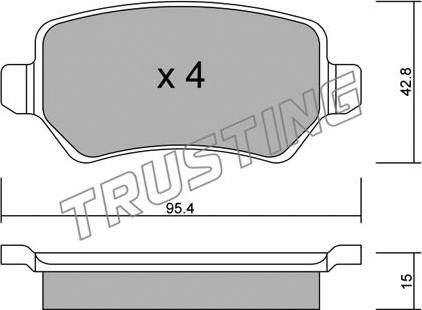 Trusting 558.1 - Bremžu uzliku kompl., Disku bremzes ps1.lv