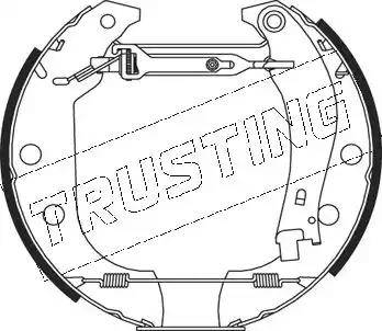 Trusting 5151 - Bremžu loku komplekts ps1.lv