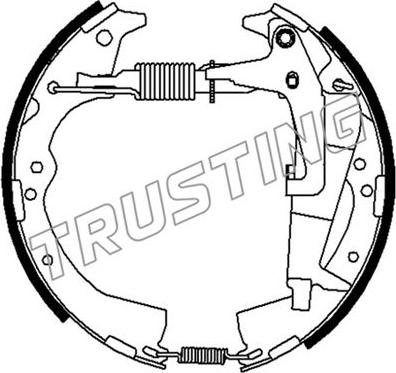 Trusting 6497 - Bremžu loku komplekts ps1.lv