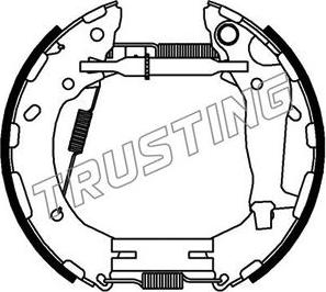 Trusting 6457 - Bremžu loku komplekts ps1.lv