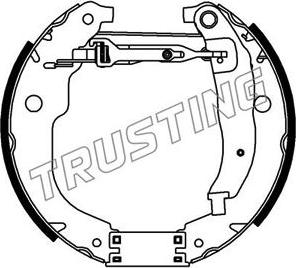 Trusting 6461 - Bremžu loku komplekts ps1.lv