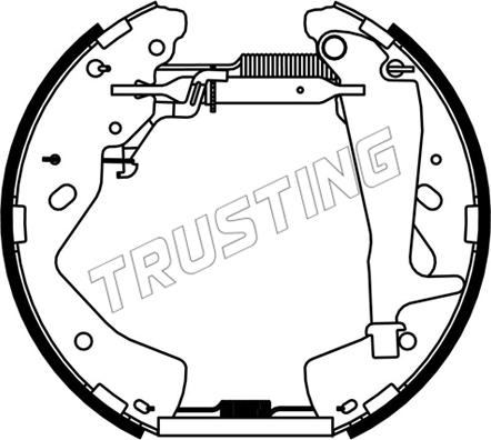 Trusting 6537 - Bremžu loku komplekts ps1.lv