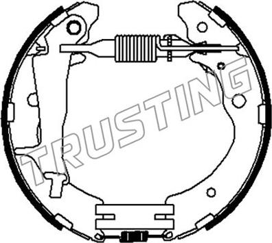 Trusting 6523 - Bremžu loku komplekts ps1.lv