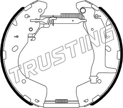 Trusting 6522 - Bremžu loku komplekts ps1.lv