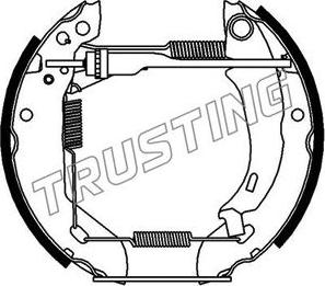 Trusting 6045 - Bremžu loku komplekts ps1.lv