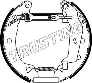 Trusting 6053 - Bremžu loku komplekts ps1.lv