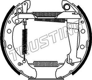 Trusting 6083 - Bremžu loku komplekts ps1.lv