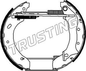 Trusting 6154 - Bremžu loku komplekts ps1.lv