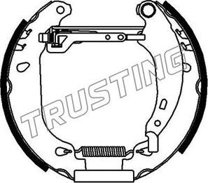 Trusting 6165 - Bremžu loku komplekts ps1.lv