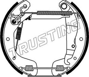 Trusting 6114 - Bremžu loku komplekts ps1.lv