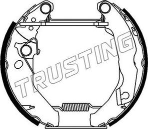 Trusting 6122 - Bremžu loku komplekts ps1.lv