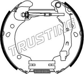 Trusting 6396 - Bremžu loku komplekts ps1.lv