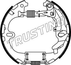 Trusting 6333 - Bremžu loku komplekts ps1.lv