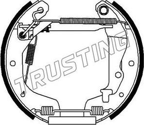 Trusting 6293 - Bremžu loku komplekts ps1.lv