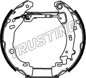 Trusting 6276 - Bremžu loku komplekts ps1.lv