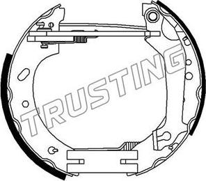 Trusting 6271 - Bremžu loku komplekts ps1.lv