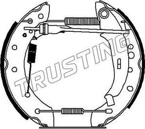 Trusting 6277 - Bremžu loku komplekts ps1.lv