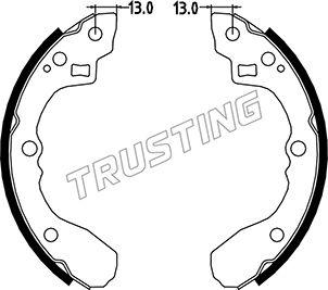 Trusting 049.147 - Bremžu loku komplekts ps1.lv