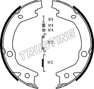 Trusting 046.220K - Bremžu loku kompl., Stāvbremze ps1.lv