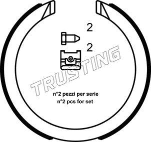 Trusting 040.163K - Bremžu loku kompl., Stāvbremze ps1.lv