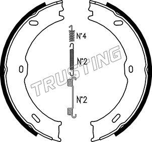 Trusting 052.133K - Bremžu loku kompl., Stāvbremze ps1.lv