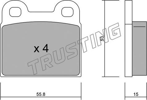 Trusting 002.1 - Bremžu uzliku kompl., Disku bremzes ps1.lv