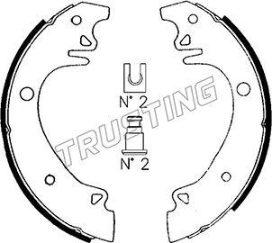 Trusting 079.178 - Bremžu loku komplekts ps1.lv