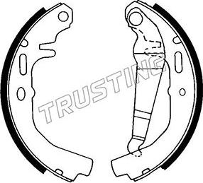 Trusting 073.158 - Bremžu loku komplekts ps1.lv