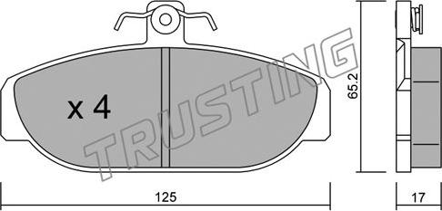 Kawe 0176 10 - Bremžu uzliku kompl., Disku bremzes ps1.lv