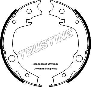 Trusting 115.315 - Bremžu loku kompl., Stāvbremze ps1.lv