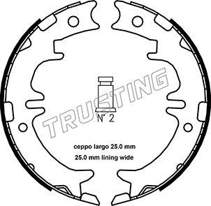 Trusting 115.311 - Bremžu loku kompl., Stāvbremze ps1.lv