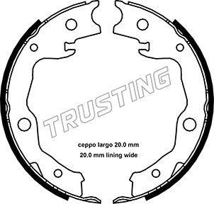 Trusting 115.322 - Bremžu loku kompl., Stāvbremze ps1.lv